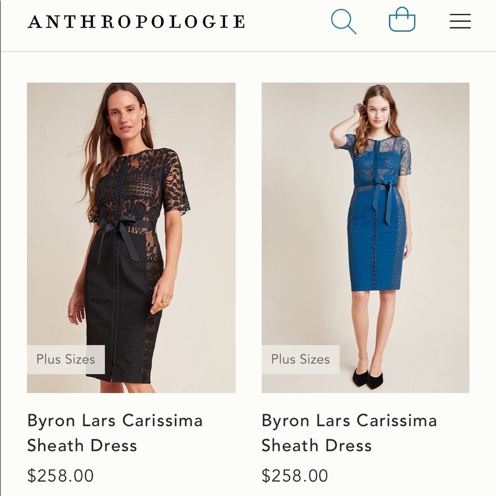Lace black dress from Anthropology.